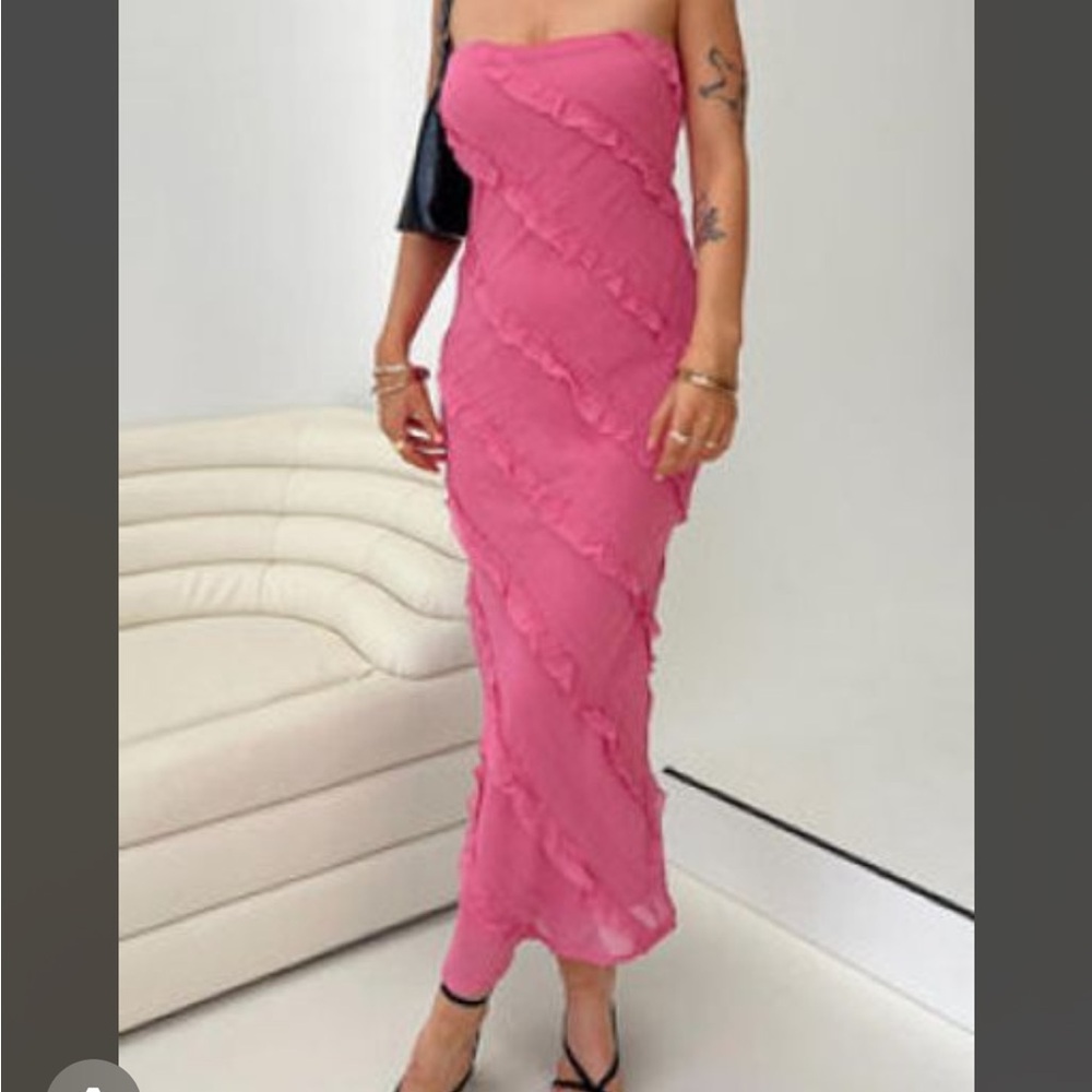Princess Polly Strapless Pink Dress